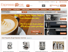 Tablet Screenshot of espressopros.com